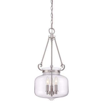 Quoizel STEWART QZ-STEWART-BN Závesná lampa 3x60W/E14