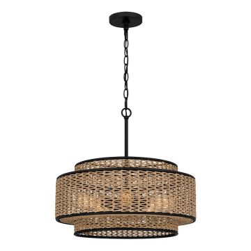 Quoizel Teton QZ-TETON-5P-MBK Závesná lampa 5x60W/E27 IP20