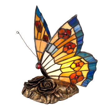 Quoizel TIFFANY ANIMAL QZ-OBUTTERFLY-TL Stolná lampa 1x3W/G9 3000K 320LM