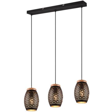 Trio BIDAR R31573080 Závesná lampa 3x28w/e27 ip20