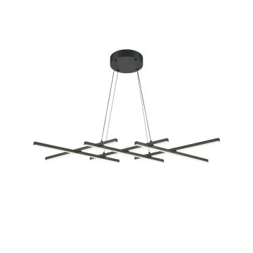 Maytoni Halo MOD244PL-L50BK Závesná lampa 1x40W/LED 800lm IP20