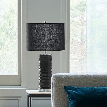 Elstead Lighting RIPPLE RIPPLE-TL-BLK Stolná lampa 1x60W/E27