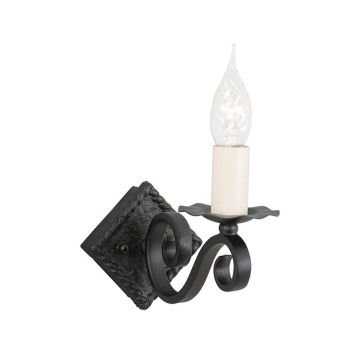 Elstead Lighting RECTORY RY1A-BLACK Stena svietidlo 1x60W/E14