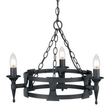 Elstead Lighting SAXON SAX3-BLK Žiarovka 3x60W/E14