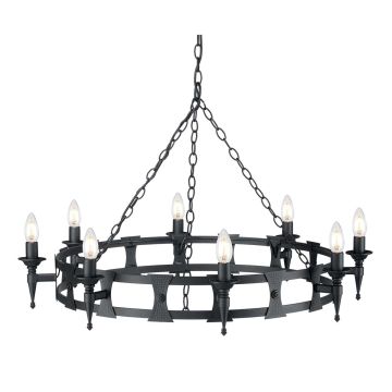 Elstead Lighting SAXON SAX8-BLK Žiarovka 8x60W/E14