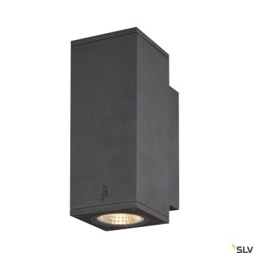 SLV ENOLA SQUARE 1003418 Stena svietidlo 2x7.8W/LED 3000/4000K 620/700LM IP65
