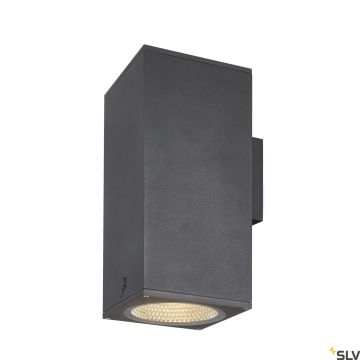 SLV ENOLA SQUARE 1003438 Stena svietidlo 2x55W/LED 3000/4000K 5400/6000LM IP65