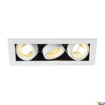 SLV KADUX 115531 Vstavané downlight svetlo 3x50W/GU10 IP20