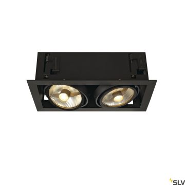 SLV KADUX 115550 Vstavané downlight svetlo 2x75W/GU10/ES111 IP20