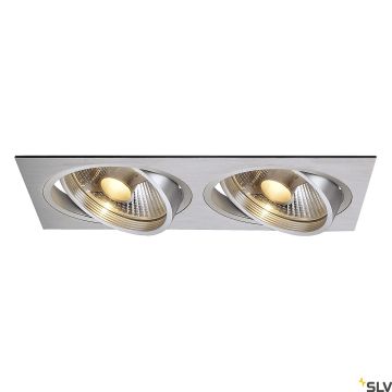 SLV NEW TRIA 111382 Vstavané downlight svetlo 2x75W/GU10/ES111 IP20