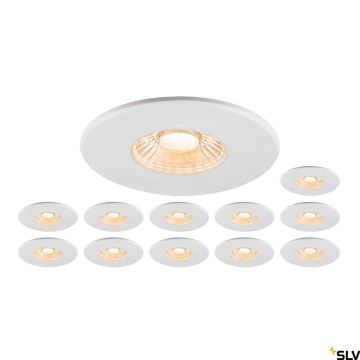 SLV UNIVERSAL DOWNLIGHT 1007272 Vstavané downlight svetlo 1x8W/LED 2700K|3000K|4000K|6500K 560lm|610lm|680lm|640lm ip20_ip65