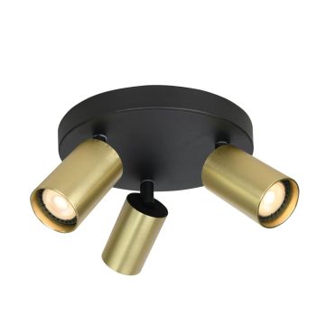Italux Nesto SPL-23436-3R-BK-BRSS Bodové svetlo 3x10W/GU10 IP20