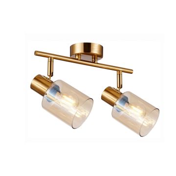Italux Santia SPL-65342-2-BRO-AMB Bodové svetlo 2x40W/E14 IP20