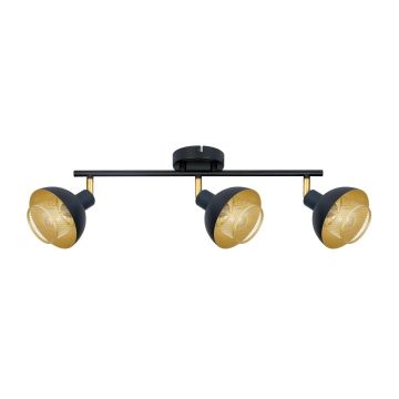 Italux Savio SPL-27357-3-BK-GD Bodové svetlo 3x40W/E14 IP20