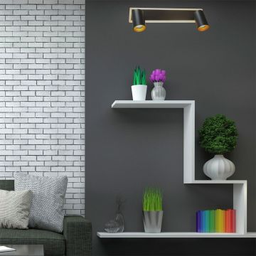 Light Prestige Parma LP-0612/2WS BK Bodové svetlo 2x50W/GU10 3000K|4000K|6000K IP20