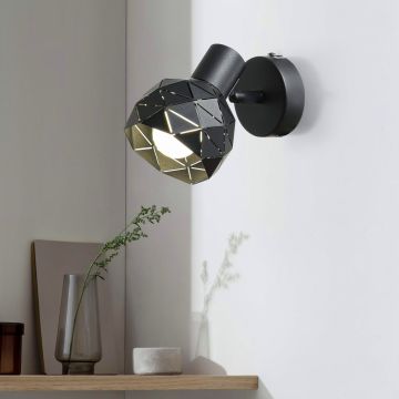 Light Prestige Reus LP-8069/1WS BK Bodové svetlo 1x40W/E14 IP20