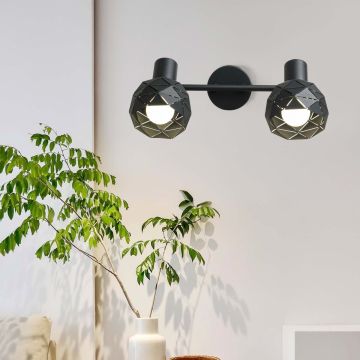 Light Prestige Reus LP-8069/2WS BK Bodové svetlo 2x40W/E14 IP20