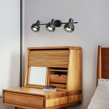 Light Prestige Reus LP-8069/3WS BK Bodové svetlo 3x40W/E14 IP20