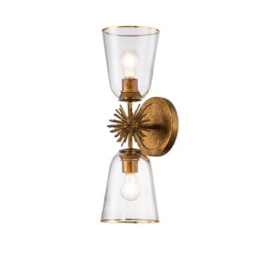 Elstead Lighting Staring STARING-2WB-DG-CLEAR Stena svietidlo 2x40W/E27 IP20