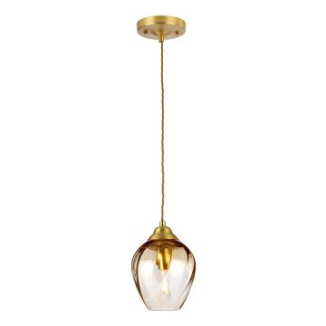 Elstead Lighting Tiber TIBER-P-AMBER Závesná lampa 1x60W/E27
