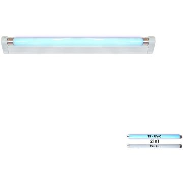 Prezent GERMICIDAL LAMP V. UV 70001 Baktericídna lampa 1x14w/uv-c+1x14w/t5 4000k 775lm|775lm ip20