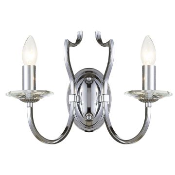 Cosmolight RIGA W02779CH Stena svietidlo 2x40W/E14