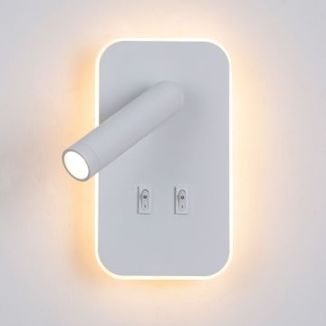 Italux Doria WL-83957-1-WH Stena svietidlo 2x8W/LED 3000K 559lm IP20