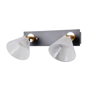 Italux Orella WL-34393-2-BK-HBR Stena svietidlo 2x8W/LED 3000K 466lm IP20