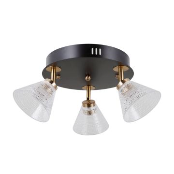 Italux Orella WL-34393-3R-BK-HBR Bodové svetlo 3x12W/LED 3000K 750lm IP20