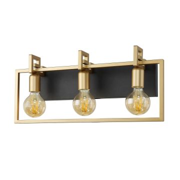 Italux PRIMERO WL-44003-3-BK-GD Stena svietidlo 3x60W/E27 IP20