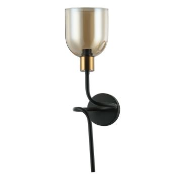 Italux SERVIO WL-66892-1A-BK-AMB Stena svietidlo 1x40W/E14 IP20