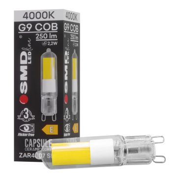SMD LED BULB ZAR4007SLL Žiarovka 1x2,2W/G9 4000K 250lm IP20