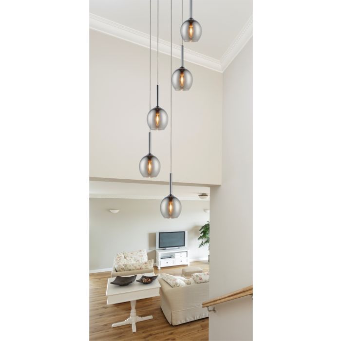 Zuma Line-MONIC-MD1629-5B CHROME-ZUMMD1629-5B chrome